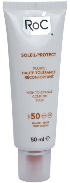 RoC Soleil Protect védő fluid nagyon érzékeny bőrre SPF 50  50 ml