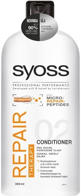 Syoss Repair Therapy intenzíven regeneráló kondicionáló a károsult hajra  500 ml