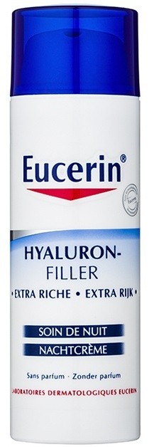 Eucerin Hyaluron-Filler éjszakai ránctalanító krém száraz és nagyon száraz bőrre  50 ml