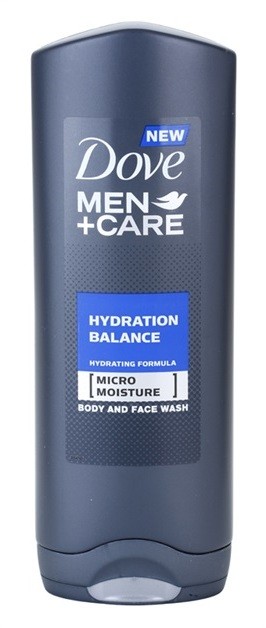Dove Men+Care Hydration Balance tusfürdő gél testre és hajra uraknak  250 ml