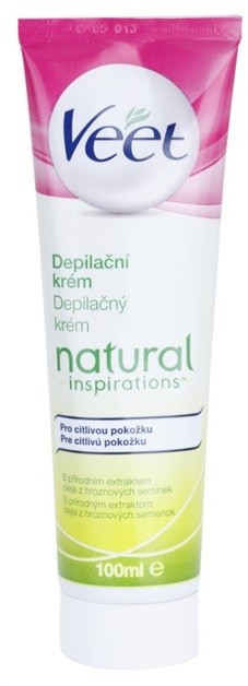 Veet Natural Inspirations szőrtelenítő krém az érzékeny bőrre  100 ml