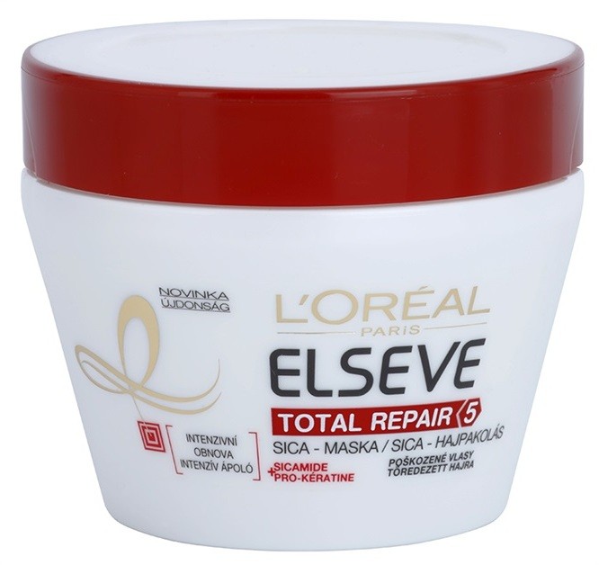 L’Oréal Paris Elseve Total Repair 5 regeneráló maszk hajra hajra  300 ml