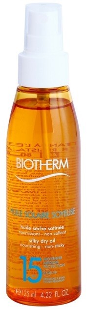 Biotherm Huile Solaire száraz napozó olaj spray formában SPF 15  125 ml