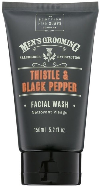 Scottish Fine Soaps Men’s Grooming Thistle & Black Pepper arclemosó gél  150 ml