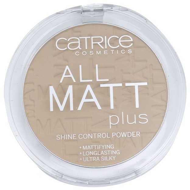 Catrice All Matt Plus mattító púder árnyalat 025 Sand Beige 10 g