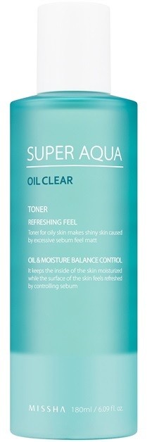 Missha Super Aqua Oil Clear frissítő tonizáló  180 ml