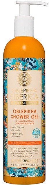 Natura Siberica Sea-Bucktorn tápláló tusoló gél hidratáló hatással  400 ml