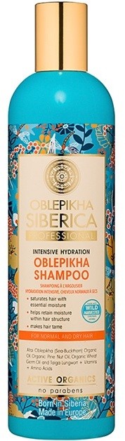 Natura Siberica Sea-Bucktorn hidratáló sampon normál és száraz hajra  400 ml