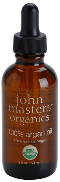 John Masters Organics 100% Argan Oil regeneráló olaj arcra, testre és hajra  59 ml