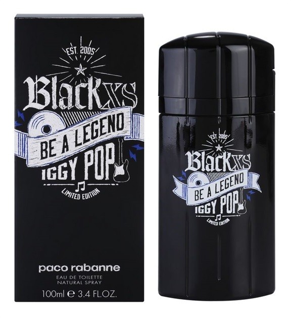 Paco Rabanne Black XS  Be a Legend Iggy Pop eau de toilette férfiaknak 100 ml