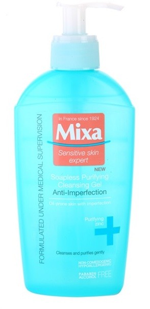 MIXA Anti-Imperfection arctisztító gél szappan hozzáadása nélkül  200 ml