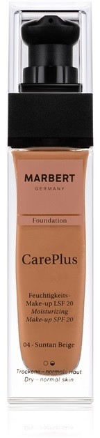 Marbert CarePlus hidratáló make-up SPF 20 árnyalat 04 Suntan Beige 30 ml