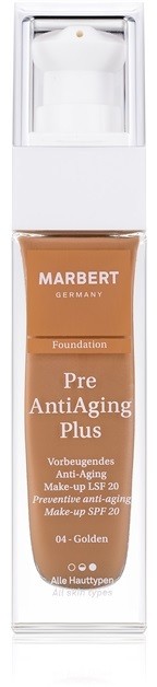 Marbert PreAntiAgingPlus make-up a bőr öregedése ellen SPF 20 árnyalat 04 Golden 30 ml