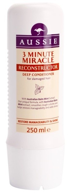 Aussie Repair Miracle mélyen tápláló három perces kondicionáló a károsult hajra  250 ml