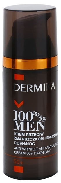 Dermika 100% for Men Krém a mély ráncok ellen 50+  50 ml