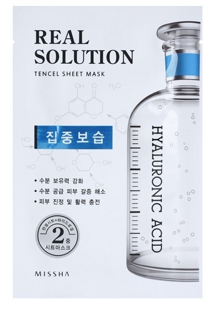 Missha Real Solution arcmaszk hidratáló hatással  25 g