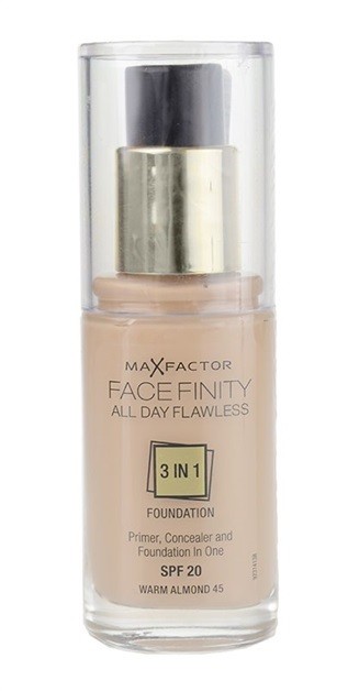 Max Factor Facefinity make-up 3 az 1-ben árnyalat 45 Warm Almond SPF20  30 ml