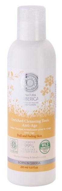 Natura Siberica Wild Herbs and Flowers tápláló és tisztító tonik a bőröregedés ellen  200 ml