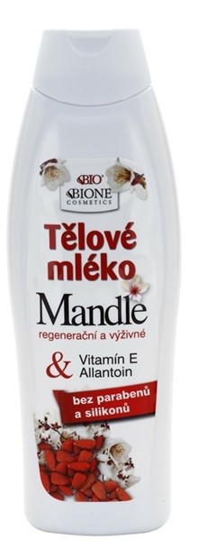 Bione Cosmetics Almonds tápláló testápoló tej mandulaolajjal  500 ml