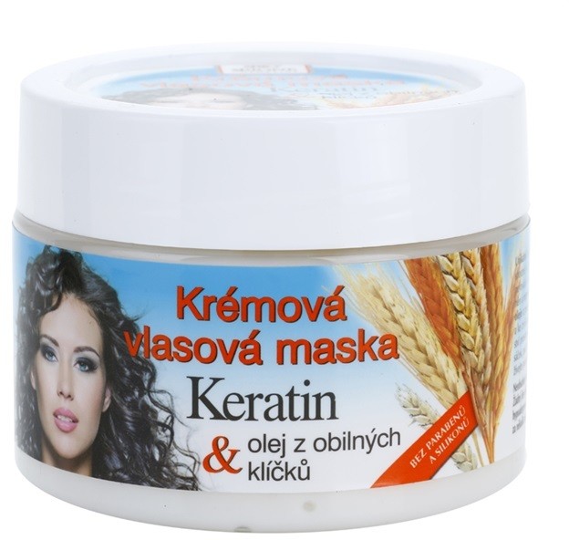 Bione Cosmetics Keratin Grain krémes maszk minden hajtípusra  260 ml