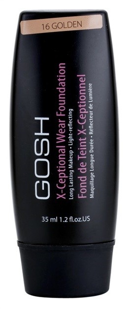 Gosh X-ceptional hosszan tartó make-up árnyalat 16 Golden 35 ml