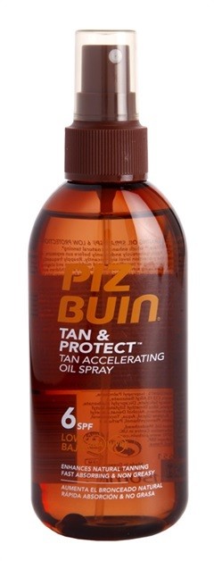 Piz Buin Tan & Protect napozást elősegítő védő olaj SPF 6  150 ml