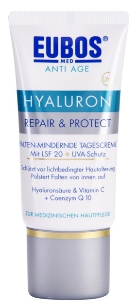 Eubos Hyaluron védőkrém a bőröregedés ellen SPF 20  50 ml