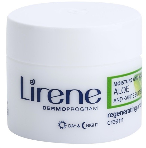 Lirene Moisture & Nourishment regeneráló lifting krém aloe verával és shea vajjal  50 ml