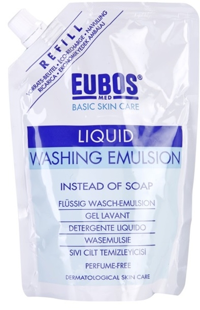 Eubos Basic Skin Care Blue parfümmentes tisztító emulzió utántöltő  400 ml