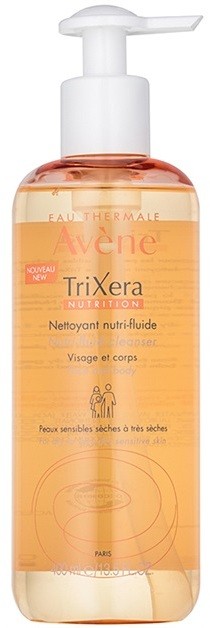 Avène TriXera Nutrition tisztító gél arcra és testre  400 ml