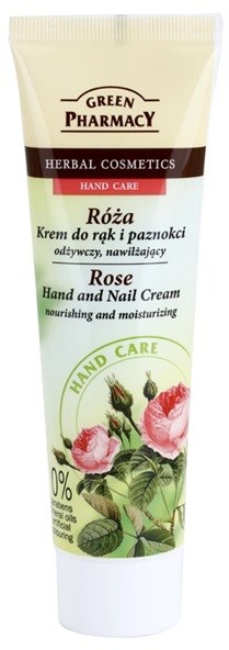 Green Pharmacy Hand Care Rose tápláló hidratáló krém kézre és körmökre  100 ml