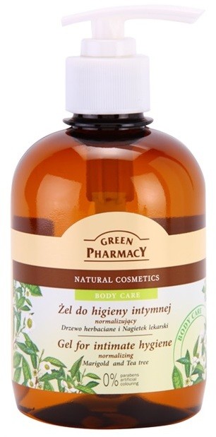 Green Pharmacy Body Care Marigold & Tea Tree gél intim higiéniára  370 ml