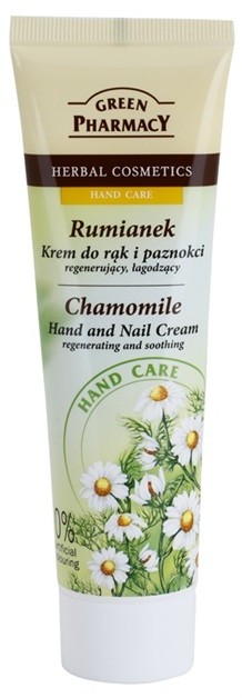 Green Pharmacy Hand Care Chamomile regeneráló és nyugtató krém kézre és körmökre  100 ml