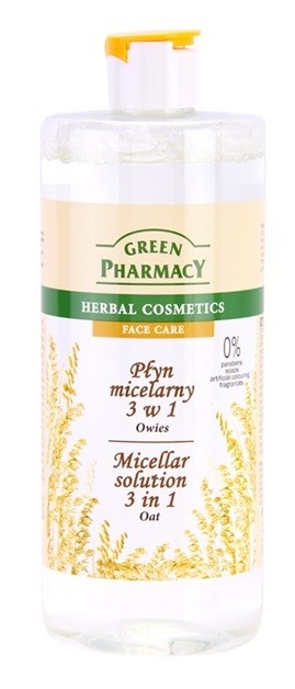 Green Pharmacy Face Care Oat micelláris víz 3 az 1-ben  500 ml