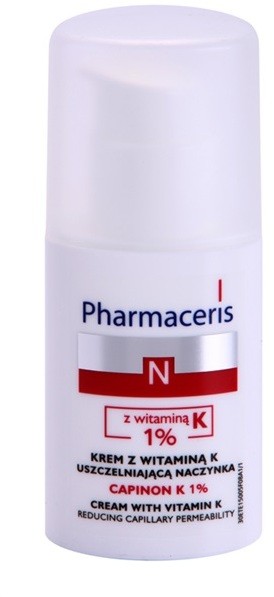 Pharmaceris N-Neocapillaries Capinion K 1% erősítő krém az elpattogott erekre a regeneráció felgyorsítására  30 ml