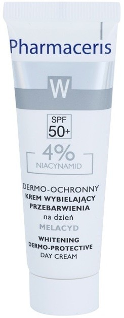 Pharmaceris W-Whitening Melacyd fehérítő krém a pigment foltok ellen SPF 50+  30 ml