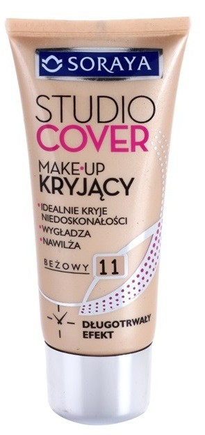 Soraya Studio Cover fedő make-up E-vitaminnal árnyalat 11 Beige  30 ml