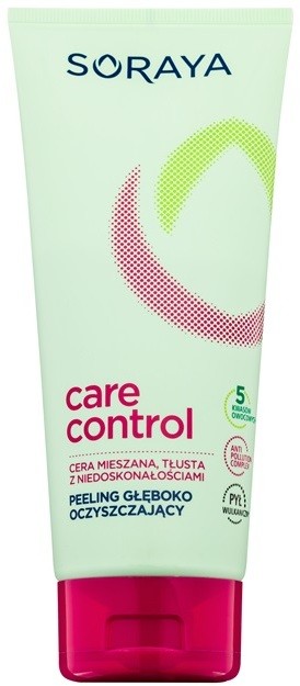 Soraya Care & Control tisztító gél, peeling és arcmaszk kombinált és zsíros bőrre  150 ml