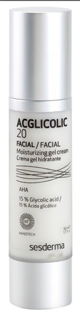 Sesderma Acglicolic 20 Facial megújító hidratáló géles krém kombinált bőrre  50 ml