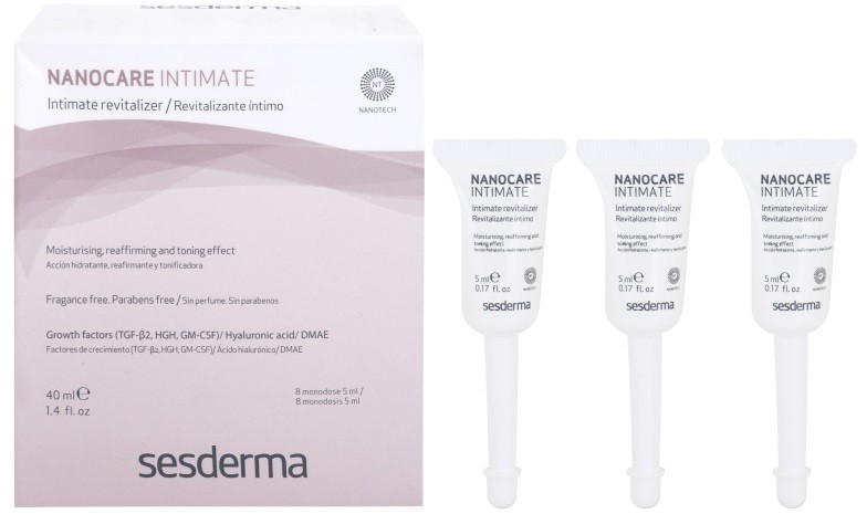 Sesderma Nanocare Intimate hidratáló gél az intim részekre  8 x 5 ml