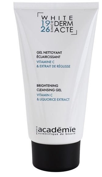 Academie Derm Acte Whitening tisztító gél az élénk bőrért  150 ml