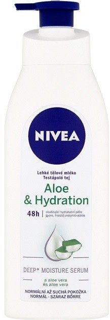 Nivea Aloe Hydration könnyű testápoló krém aleo verával  400 ml