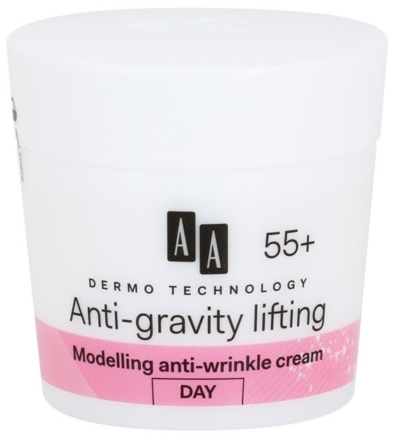 AA Cosmetics Dermo Technology Anti-Gravity Lifting modellező krém a ráncok ellen 55+  50 ml