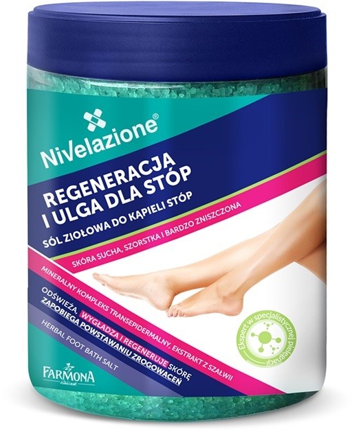 Farmona Nivelazione Feet fürdősó a fáradt lábakra  600 g