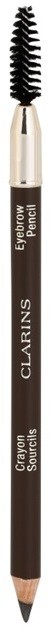 Clarins Eye Make-Up Eyebrow Pencil tartós szemöldök ceruza árnyalat 01 Dark Brown  1,1 g