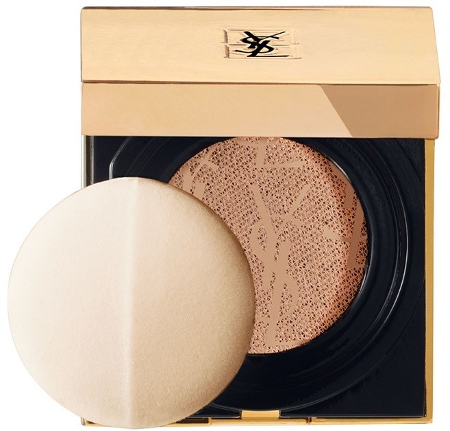 Yves Saint Laurent Touche Éclat Le Cushion radiance folyékony smink szivaccsal árnyalat B 50 Honey 15 g