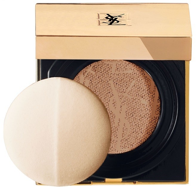 Yves Saint Laurent Touche Éclat Le Cushion radiance folyékony smink szivaccsal árnyalat B 60 Amber 15 g