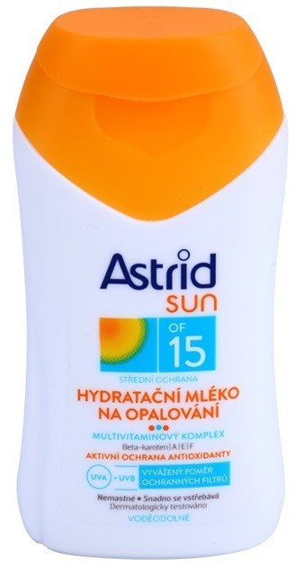 Astrid Sun hidratáló napozótej SPF 15  100 ml