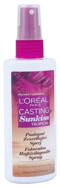 L’Oréal Paris Casting Sunkiss Tropical világosító spray természetes hajra  125 ml