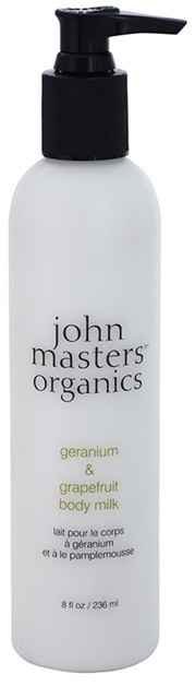 John Masters Organics Geranium & Grapefruit testápoló tej  236 ml